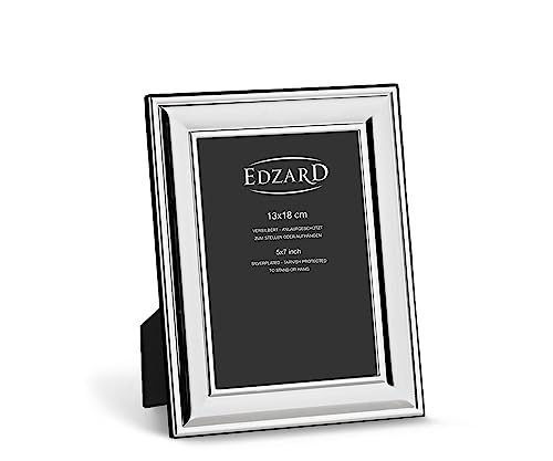 EDZARD Silver Plated Photo Frame Sunset 7x5 (13x18 cm) Non-Tarnishing