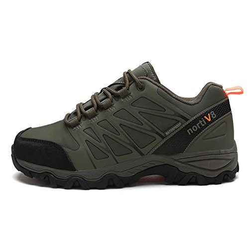 image for DREAM PAIRS Men's Nortiv8 160489-M Army Green Black Orange Insulated W