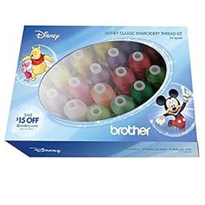 Amazon.com: Brother Disney Classic Embroidery Thread Kit
