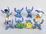 Retired Disney Lilo and Stitch Play Set Featuring 6 Stitch Figures Ranging From 2