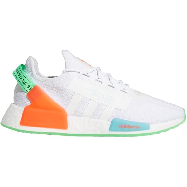 adidas gazelle silver green womens Adidas NMD R2 Primeknit White Black main image 1