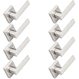 Probrico Brushed Nickel Half Dummy Levers, Square