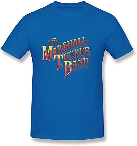 BYONEThe Marshall Tucker Band Rainbow Logo Cotton O-Neck T Shirt For Mens RoyalBlue XS
