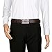 Vbiger Men's Leather Belt Sliding Buckle 35mm Ratchet Belt Black