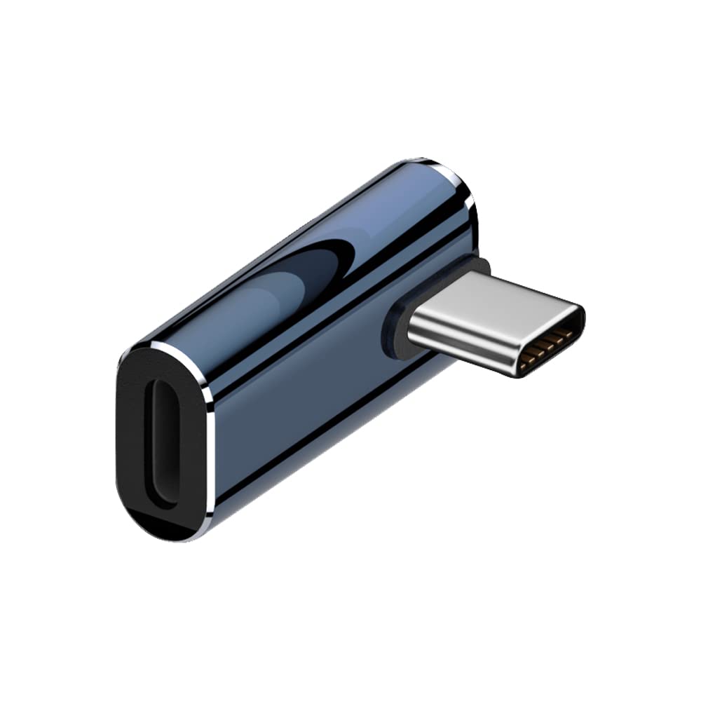 USB C to Lightning Adapter, USB C Male to Lightning Female iOS Adapter Support PD 3.0 27W Fast Charge and Data Sync for i_Pad [1 Pcs 90 Degree Elbow]