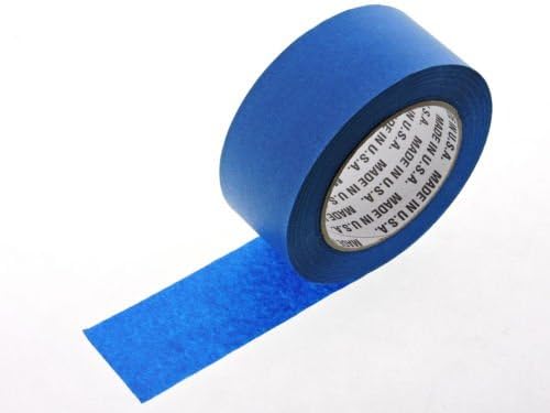 1 Roll Premium 2" in x 60 yd USA PRO Grade Professional Blue Painters Tape Masking Trim Edge Quick Clean Release Easy Removal NO RESIDUE (48MM x 55M 1.9 inch)