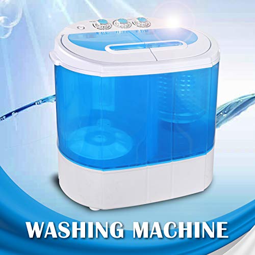 ZenStyle Portable Washer Compact Twin Tub 9.9 LB Mini Top Load Washing