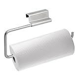 Forma Swivel Paper Towel Holder for Kitchen Under Cabinet Door/Drawer Brushed Finish