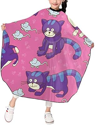 Amazon Com Pink Cat Mouse Kids Barber Cape Professional Home