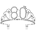 FRCOLOR Happy Birthday 80th Crystal Rhinestone Tiara Crown