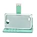 Galaxy Note 2 Case, IZENGATE [Classic Series] Wallet Case Premium PU Leather Flip Cover Folio with Stand for Samsung Galaxy Note 2 (Mint)