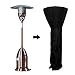 Womdee Patio Heater Cover, Outdoor Weatherproof PVC Plastic Black Heater Cover, 87 Inch Tall