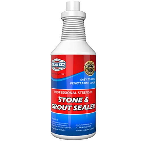 Grout & Granite Penetrating Sealer From Clean-eez (The Floor Guys): Also Works on Marble, Travertine, Limestone, Slate. Protects Against Water & Oil Based Stains. Designed for Floors & Showers.