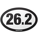 26.2 Marathon Oval Car Magnet for Distance Runners, Trail Running | Stick it to Your Vehicle or its Bumper | Fitness & Runner Enthusiast