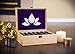 Essential Oil Box - 35 Slots. Fits Tall Roller Bottles. Sealed Natural Pine, Wooden Storage Case. Free EO Labels & Foam Pad. Best for 5ml 10ml 15ml and 30ml Drams