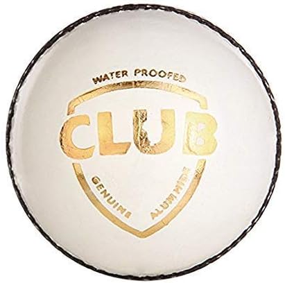BARBRO Leather Cricket Ball White (2 Part)
