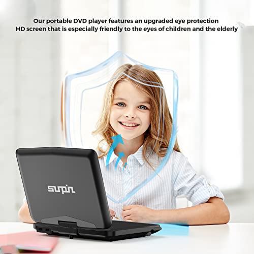 SUNPIN 12.5" Portable DVD Player with 10.1'' Eyesight Protective Swivel