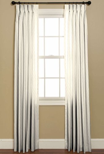 Made To Measure Diamond Pattern Pinch Pleat Curtain With Blackout