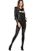 SweatyRocks Women's Faux Leather Inserted Leggings Outfit Yoga Tights Black L