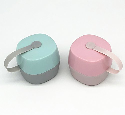 Pacifier Box Nipple Shield Case BPA-Free by Laneyli, Macarons Color - Pack of 2