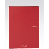 Fabriano EcoQua Original 5.8" x 8.3" (A5) Saddle-Stitch Bound Notebook, 40 Graph Sheets, Cherry