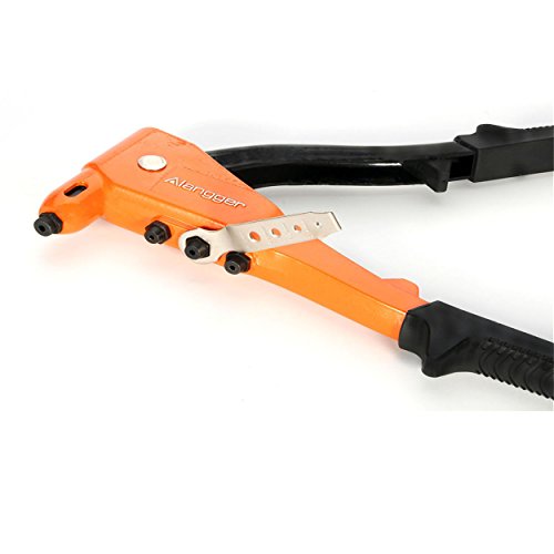 Langger Pop Rivet Gun, Heavy Duty Riveter with 4 Different Nosepieces and A Head Wrench, Applications Include Sheet Metal, Automotive, and Duct Work - Thumbnail 3