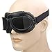 Astra Depot WWII RAF Vintage Pilot Style Black Frame Motorcycle Café Racer Cruiser Touring Goggles