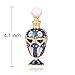 YUFENG 5ml Restoring Ancient Ways Hollow-Out Rattan Flower Perfume Bottles Empty Refillable (Blue)
