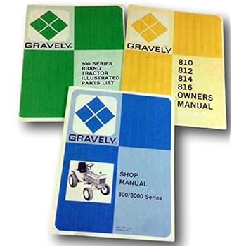 Amazon.com: Gravely 800 Series 810 812 814 816 Parts Owners Operators