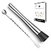 10" Stainless Steel Cocktail Muddler and Mixing Spoon with Cocktail Recipes eBook, Muddler Bar Tool Set primary