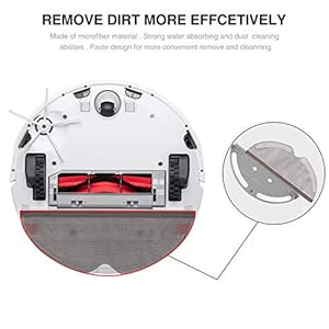 ThinkTex Aspirapolvere Robot Panno in Microfibra,per Xiaomi Roborock E4 E5 S6 Pure S5 Max S60 S65 S5 S50 S55 E25 E35 5… - immagine 4