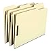 Smead 100% Recycled Fastener File Folder, 2 Fasteners, Reinforced 1/3-Cut Tab, Letter Size, Manila, 50 per Box (14547)