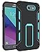 for Samsung Galaxy J7V J7 V / J7 Perx / J7 Sky Pro / J7 Prime/Halo / J7 2017 Case, OEAGO [Heavy Duty] [Shockproof] Soft TPU & Hard PC Rugged Dual Layer Case with Kickstand - Blue