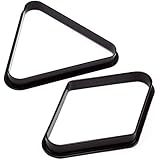 GSE Games & Sports Expert Black Plastic Billiard Pool Ball 8 Ball Triangle & 9 Ball Diamond Racks (8 Ball Triangle & 9 Ball Diamond)