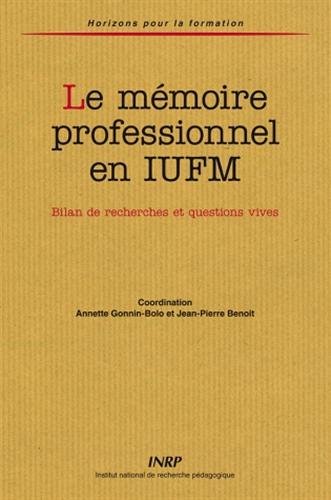 Le  mémoire professionnel en IUFM