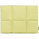 Canvaslife Puffy Laptop Sleeve 15 Inch 15.4 Inch, Quilted Puffer Laptop Case for Women, Pillow Case Compatible for MacBook Pro 16 inch and 15 inch-15.6 inch (Yellow)