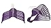Joy Mangano JHR015000 24 Pk Suit/Shirt Huggable Hangers, Purple