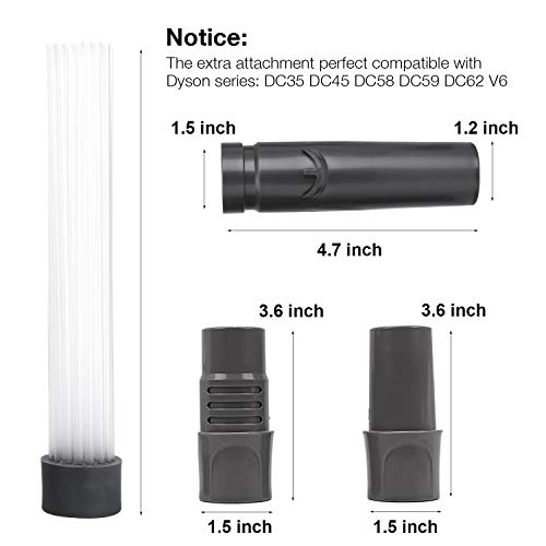 WEBSUN Dust Daddy Universal Dusty Brush Vacuum Attachments, As Seen On TV Vacuum Cleaner Brush for Home, Corners, Pets & Cars …