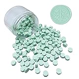 200pcs Wax Seal Beads Sage Green Octagon Wax Seal
