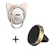 Apqdw Phone Ring Holder with Phone Car Holder, Cat Phone Ring for Car Phone Mount, Phone Magnetic Ring Car Phone Mount Holder (Gold)