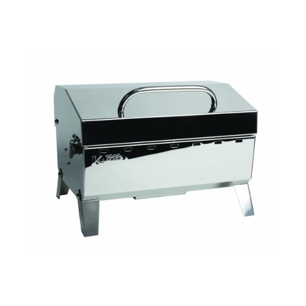 Kuuma-Premium-Stainless-Steel-Mountable-Gas-Grill-wRegulator-by-Camco-Compact-Portable-Size-Perfect-for-Boats-Tailgating-and-More-Stow-N-Go-125-58140