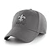 OTS NFL New Orleans Saints Comer Center Stretch Fit Hat, Charcoal, Large/X-Large