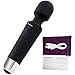Angel Kiss 20X Multi-speed Handheld Electric Wand Massager - Cordless/Wireless Power Wand,Waterproof Electric Massager for Foot, Legs, Neck, Back, Shoulders (Black)