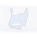 Musiclily 10 Hole J Bass Jazz Bass Pickguard for 4 String Fender USA/Mexican Made Standard Jazz Bass Guitar, 4Ply White Pearl