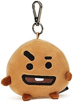 BT21 Cartoon Keychain,Bulletproof Junior Group Plush Doll Keyring Soft Toys