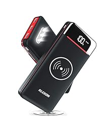 Cargador portátil inalámbrico de 25000 mAh, batería de banco de energía con tres salidas y entradas dobles, gran capacidad, batería de copia de seguridad compatible con smartphones, tabletas y más