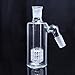 YHYPY 5Inch Clear Glass Accessories Handmade Piece 14mm 45 Degree （White）