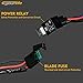 Eyourlife 300W Light Bar Wiring Harness, 12V 40A DT Connector 1 Lead Harness, Relay Relay Blade Fuse Wiring Harness Kit for Off Road LED Light Bar with On Off Power Switch