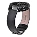 V-MORO for Gear Sport/Galaxy Watch 42mm Bands, 20mm Soft Leather Band Bracelet Strap Replacement for Samsung Gear Sport R600 & Samsung Galaxy Watch 42mm R810 & Garmin VivoActive 3 Men Women Black