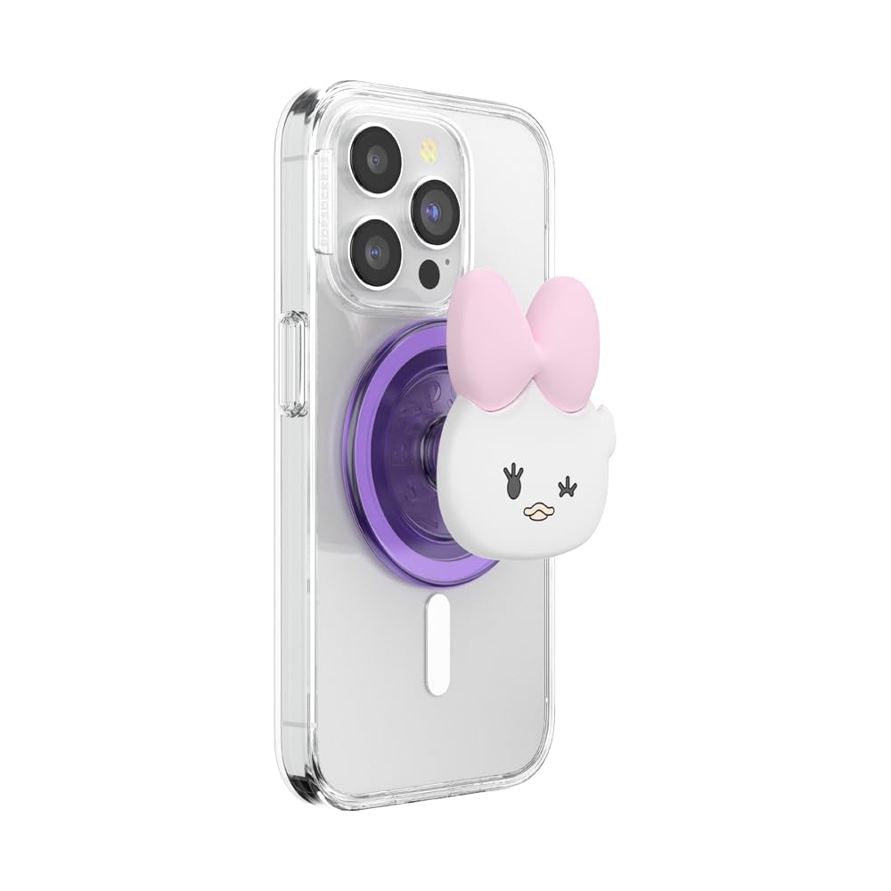 PopSockets PopGrip for MagSafe, Magnetic Phone Grip & Stand, Swappable Top, Secure Grip for iPhone MagSafe Cases, Kickstand for Hands-Free Viewing, Wireless Charging Compatible - Kawaii Daisy — image 1